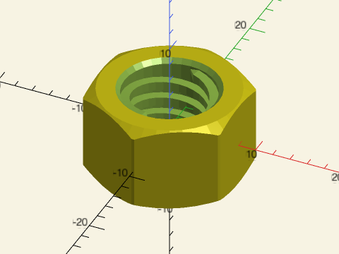 square\_threaded\_nut() Example 1