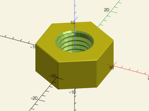 threaded\_nut() Example 2